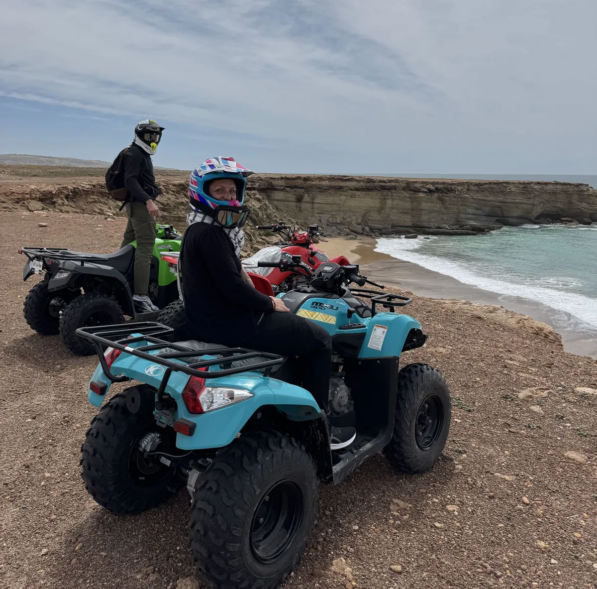 Quad ride along the Atlantic coast